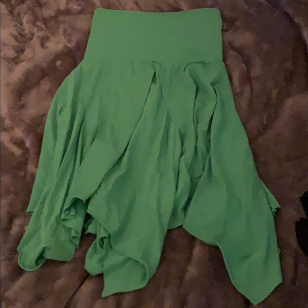 Ella Moss- Green ruffle skirt